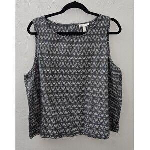 Eileen Fisher Casual Gray 100% Organic Cotton Sleeveless Women's Size XL